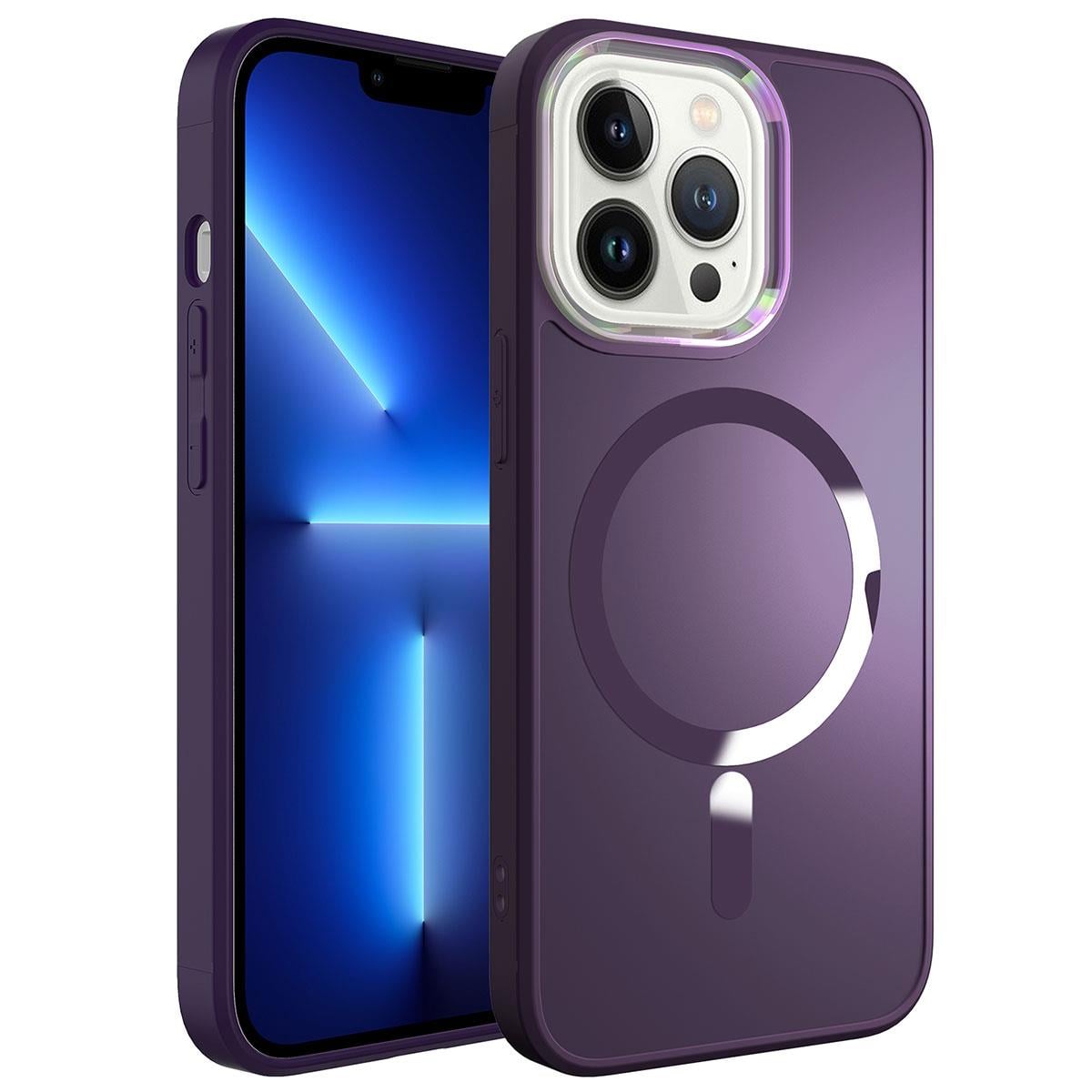 Apple iPhone 13 Pro Max Kılıf M-safe Wireless Şarj Özellikli Zore Stil Kapak