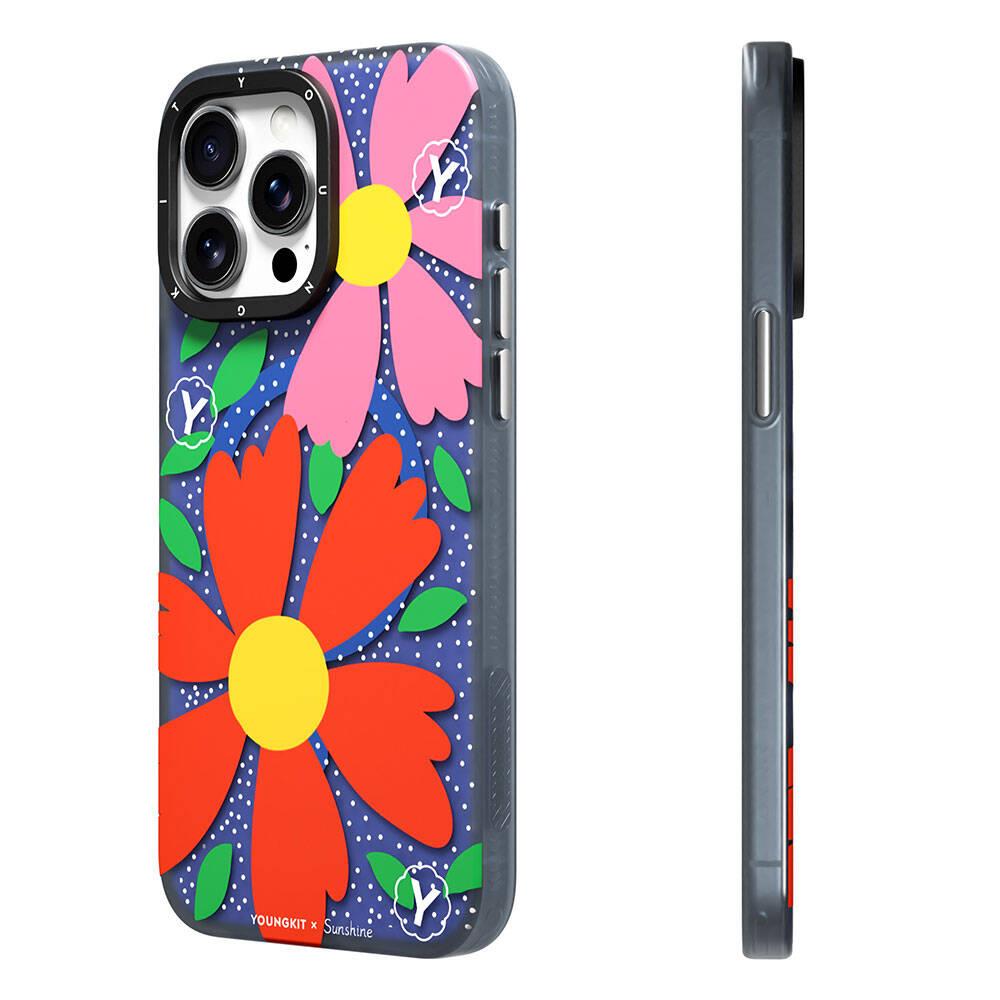 Apple iPhone 14 Pro Kılıf M-safe Şarj Özellikli Youngkit Rock Serisi Kapak