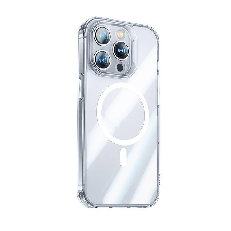 Apple iPhone 14 Pro Kılıf M-safe Şarj Özellikli Benks Magnetic Shiny Glass Serisi Kapak