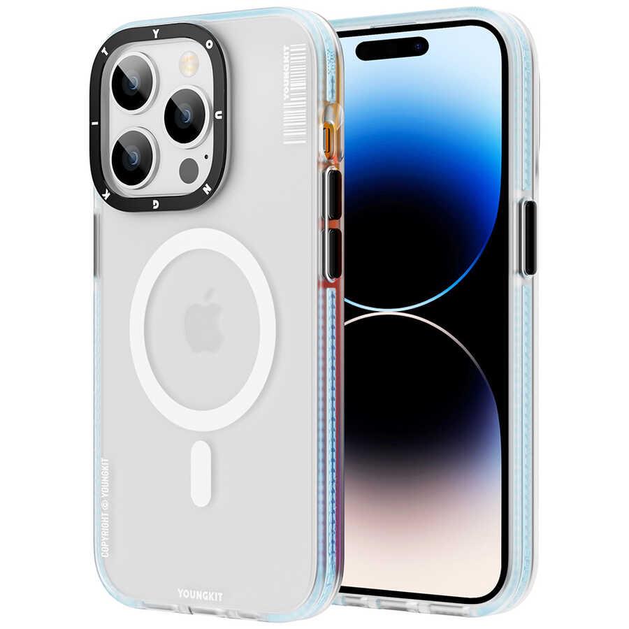 Apple iPhone 14 Pro Kılıf M-safe Şarj Özellikli Youngkit Jane Sand Serisi Kapak