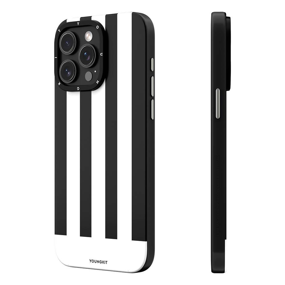 Apple iPhone 14 Pro Max Kılıf M-safe Şarj Özellikli Youngkit Striped Piano Keys Serisi Kapak