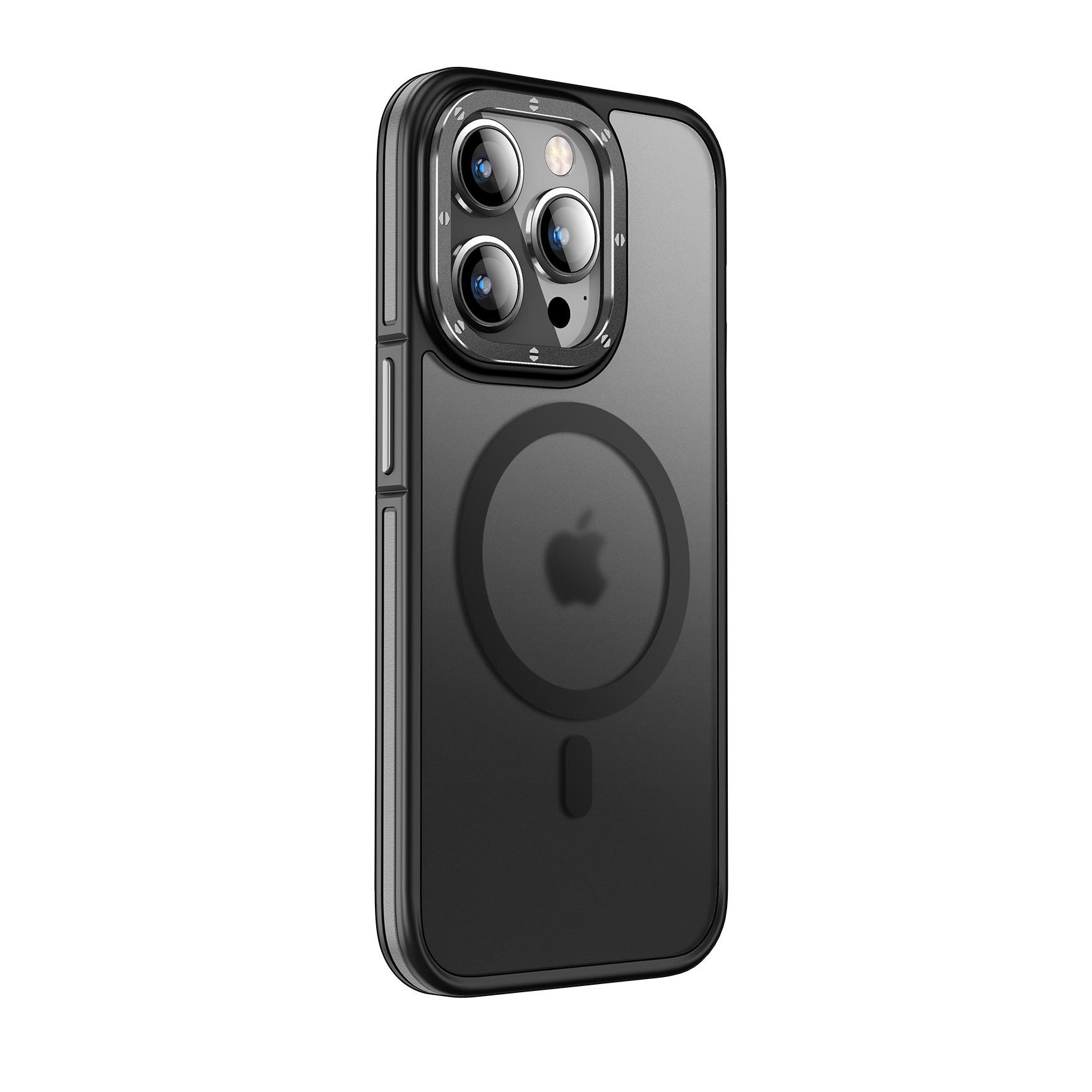 Apple iPhone 14 Pro Max Kılıf M-safe Şarj Özellikli Mat Görünümlü Wlons Vevo Kapak