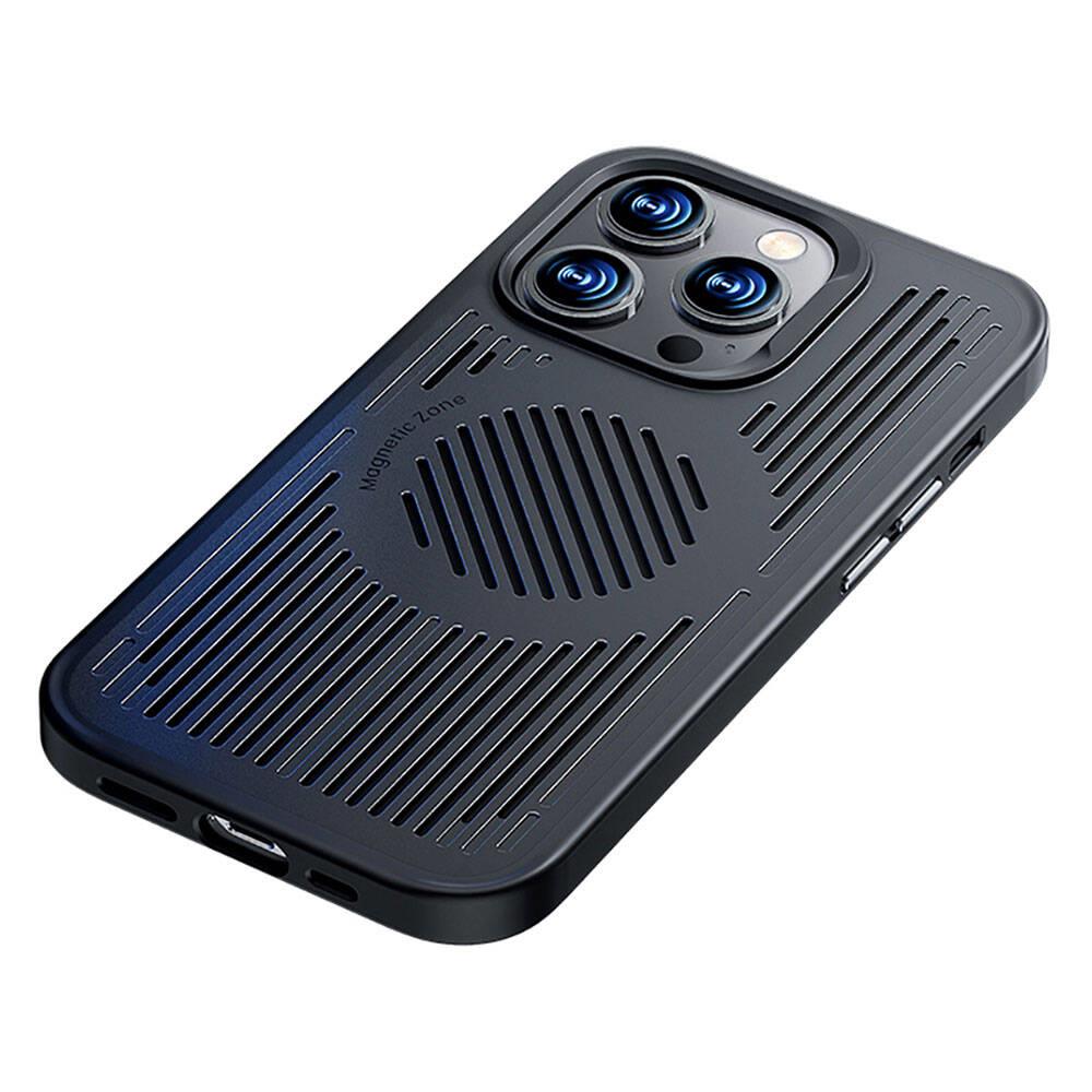 Apple iPhone 14 Pro Max Kılıf M-safe Şarj Özellikli Düşme Dirençli Soğutucu Benks Biliz Kapak