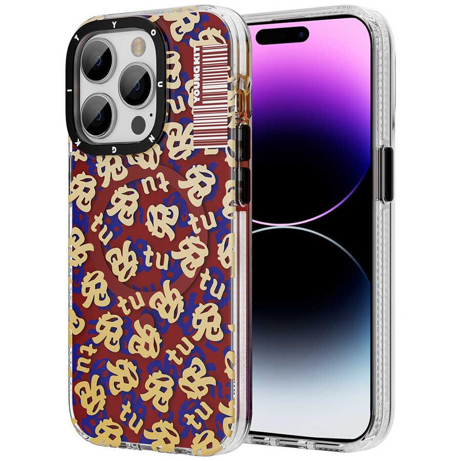 Apple iPhone 14 Pro Max Kılıf M-safe Şarj Özellikli Youngkit Play Rabbit Serisi Kapak