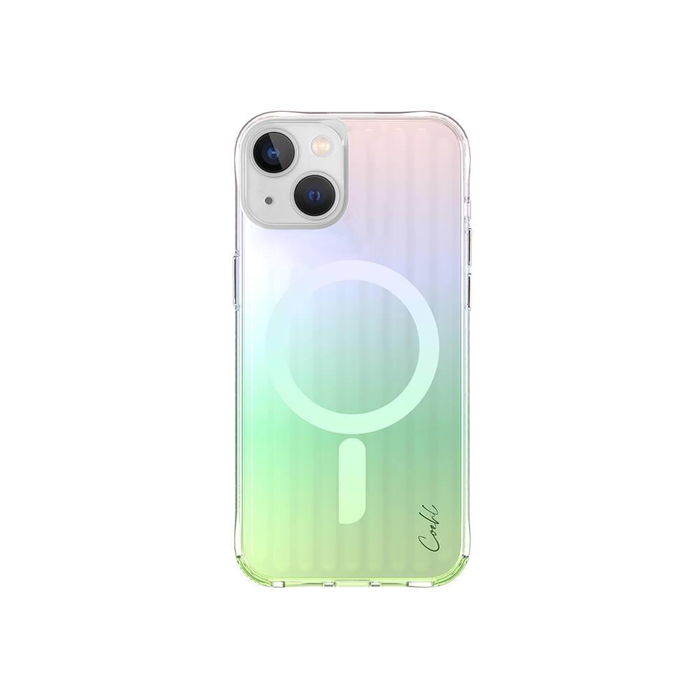 Apple iPhone 15 Kılıf M-safe Şarj Özellikli Parlayan Arka Yüzey Coehl Linear Kapak