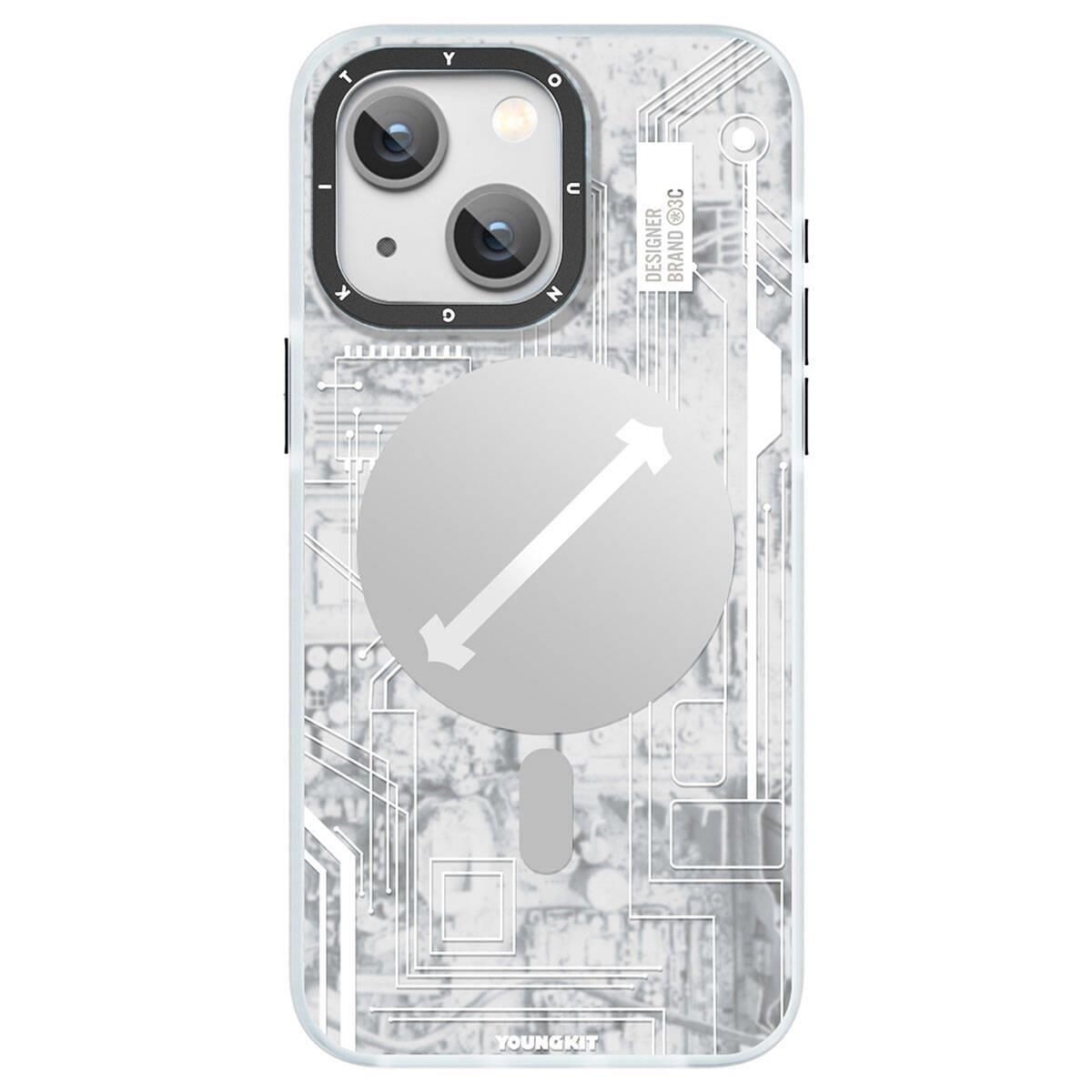 Apple iPhone 15 Kılıf M-safe Şarj Özellikli YoungKit Technology Serisi Kapak