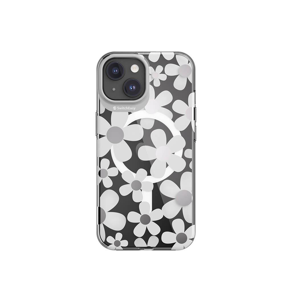 Apple iPhone 15 Kılıf M-safe Şarj Özellikli Çift IMD Baskılı Lisanslı Switcheasy Artist-M Fleur Kapak