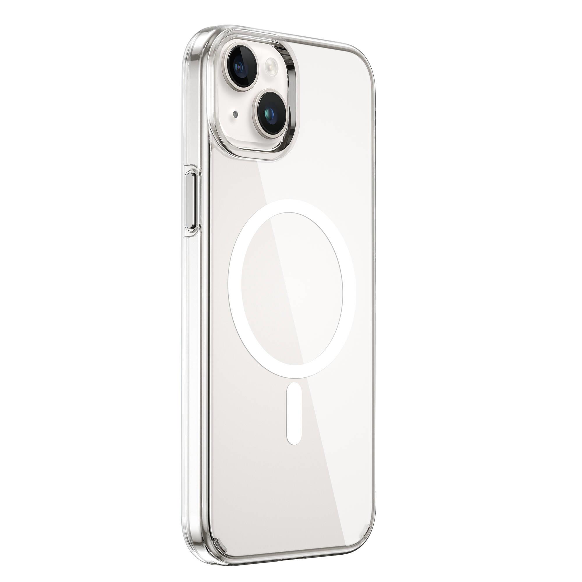 Apple iPhone 15 Plus Kılıf Wiwu FYY-014 M-safe Şarj Özellikli Şeffaf Kapak