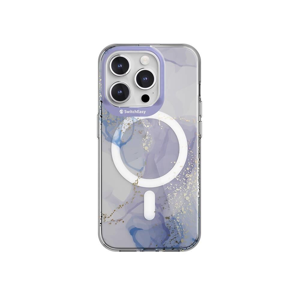 Apple iPhone 15 Pro Kılıf M-safe Şarj Özellikli Çift IMD Baskılı Lisanslı Switcheasy Artist-M Veil Kapak