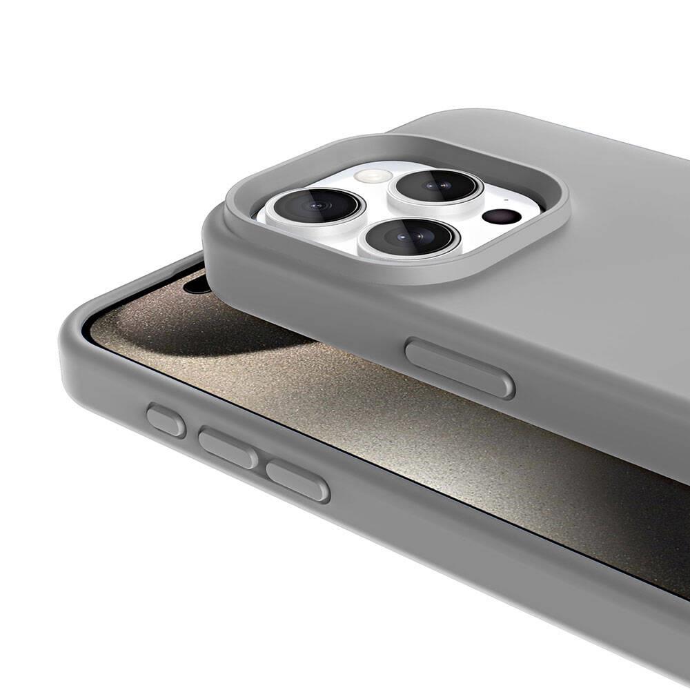 Apple iPhone 15 Pro Kılıf M-safe Şarj Özellikli Mistik Mor Renkli Coehl Dazze Kapak