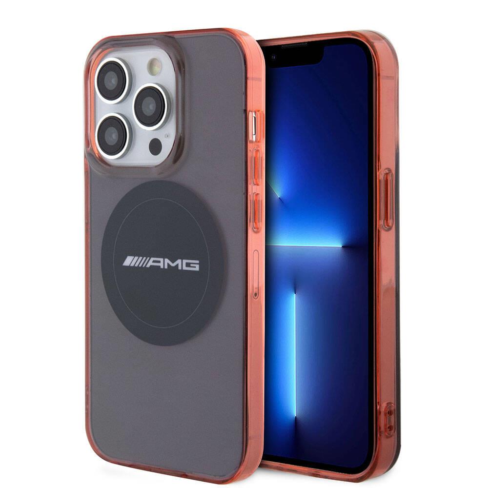 Apple iPhone 15 Pro Max Kılıf AMG Orjinal Lisanslı M-safe Şarj Özellikli Transparan Timeless Kapak