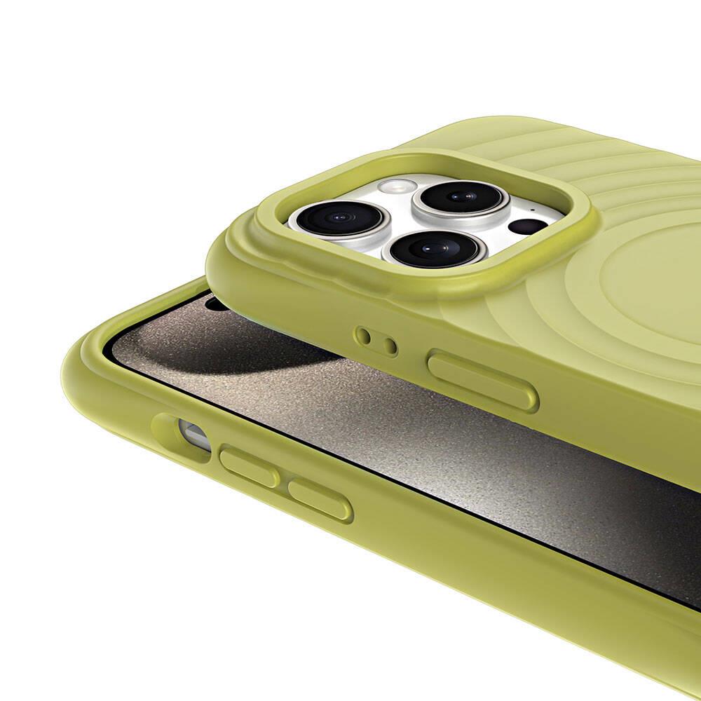 Apple iPhone 15 Pro Max M-safe Şarj Özellikli Karbon Fiber Benks Montage ArmorAir Kevlar Kapak