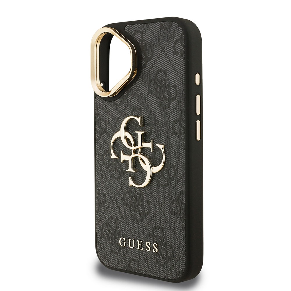 Apple iPhone 16 Kılıf Guess Orjinal Lisanslı M-safe Şarj Özellikli IML Baskılı Klasik Logolu 4G Desenli Kapak