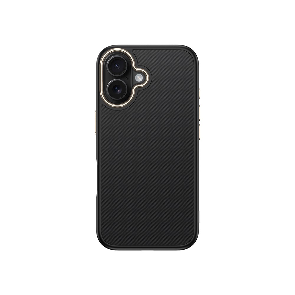 Apple iPhone 16 Kılıf M-safe Şarj Özellikli Karbon Fiber Görünümlü Zore Antina Kapak