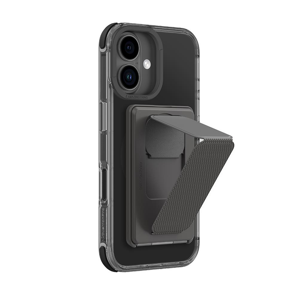 Apple iPhone 16 Kılıf M-safe Şarj Özellikli Standlı Set Amazingthing Omni Adventure Serisi Kapak