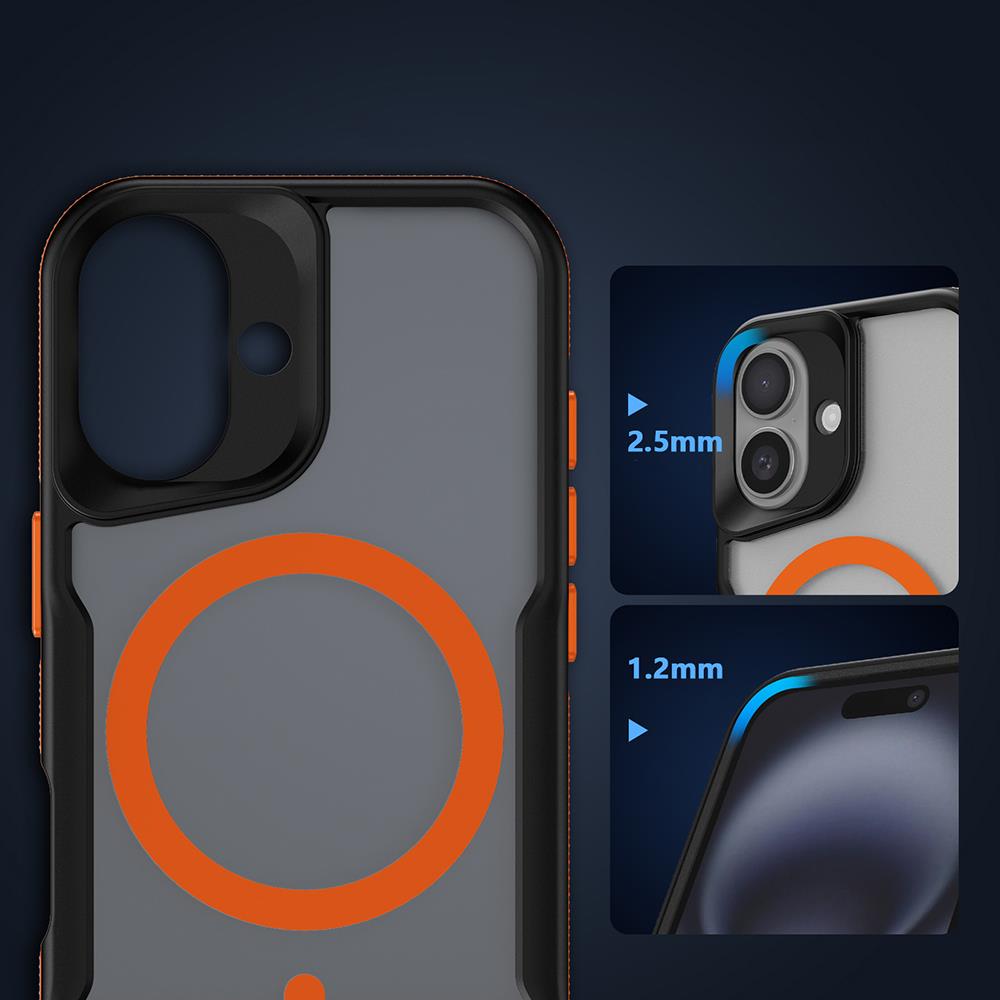 Apple iPhone 16 Plus Kılıf M-safe Şarj Özellikli Wiwu YXK-207 Invisible Pro Sert PC Kapak