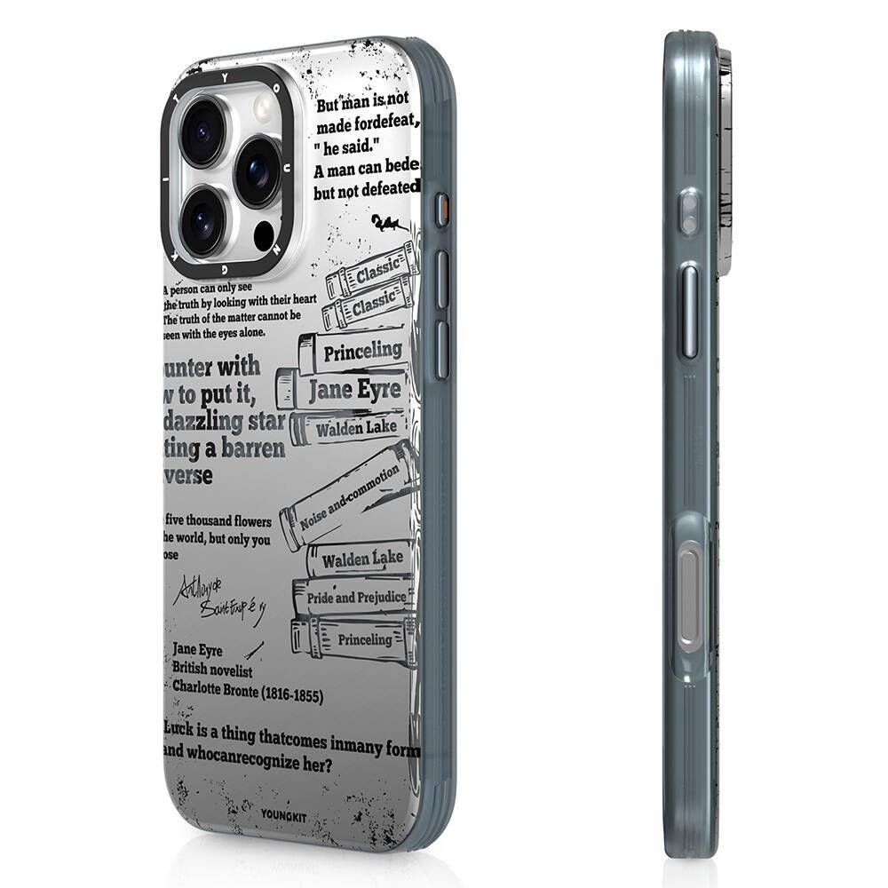 Apple iPhone 16 Pro Kılıf M-safe Şarj Özellikli Youngkit Literary Serisi Classic Kapak