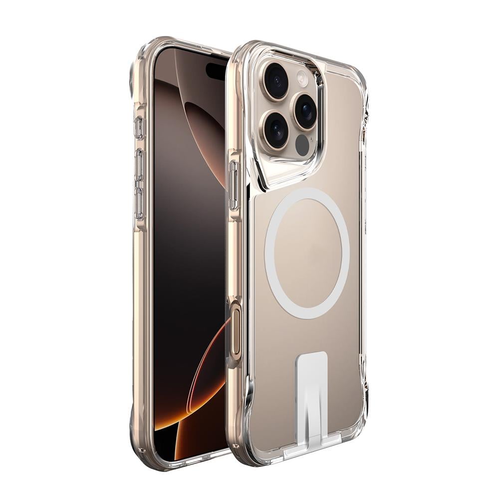 Apple iPhone 16 Pro Kılıf M-safe Şarj Özellikli Zore T-Max Standlı Kapak