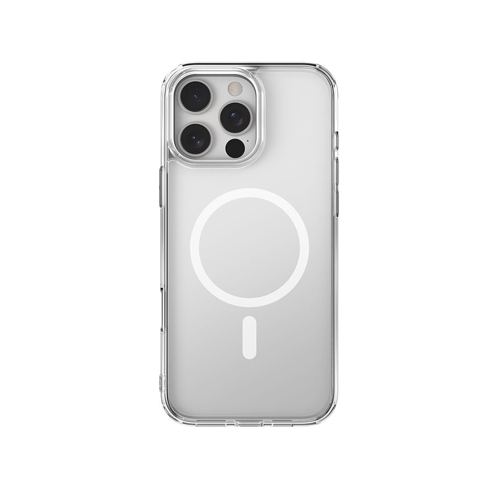 Apple iPhone 16 Pro Kılıf M-safe Şarj Özellikli Raptic Crystal M-safe Serisi Şeffaf Kapak