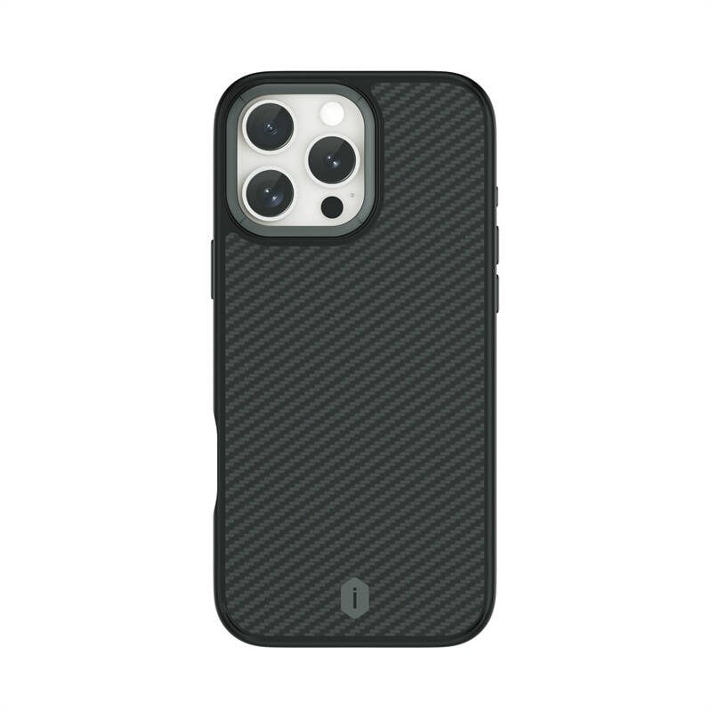 Apple iPhone 16 Pro Kılıf Wiwu DCC-205 M-safe Şarj Özellikli Aramid Fiber Tasarım Kapak