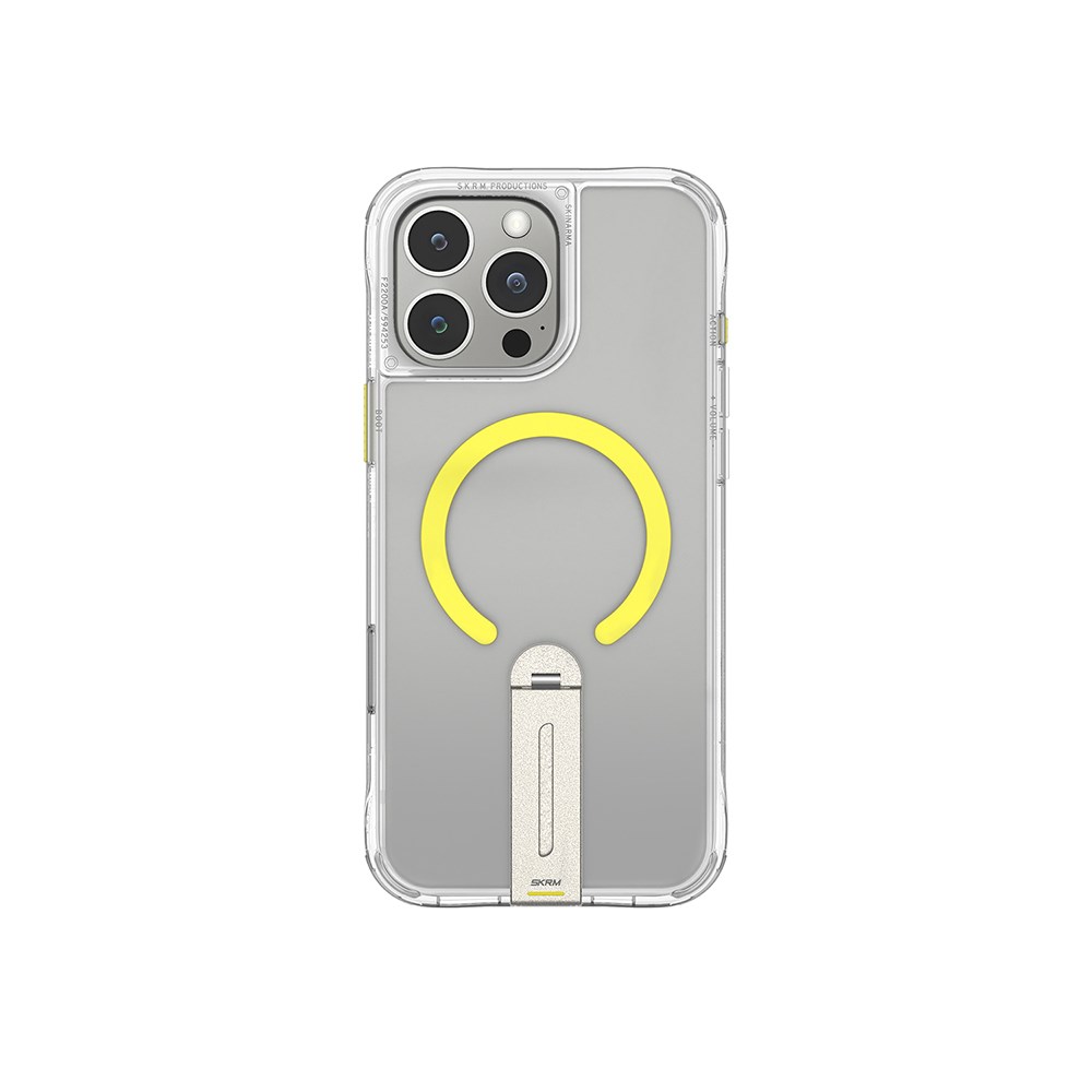 Apple iPhone 16 Pro Max Kılıf M-safe Şarj Özellikli 360 Derece Dönebilen Standlı Skinarma Helix Kapak