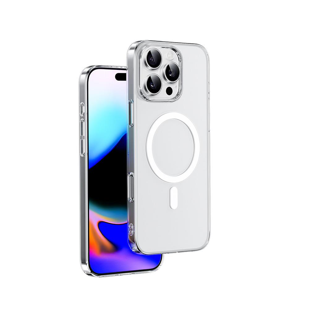 Apple iPhone 16 Pro Max Kılıf M-safe Şarj Özellikli Wiwu YXK-207 Invisible Pro Sert PC Kapak