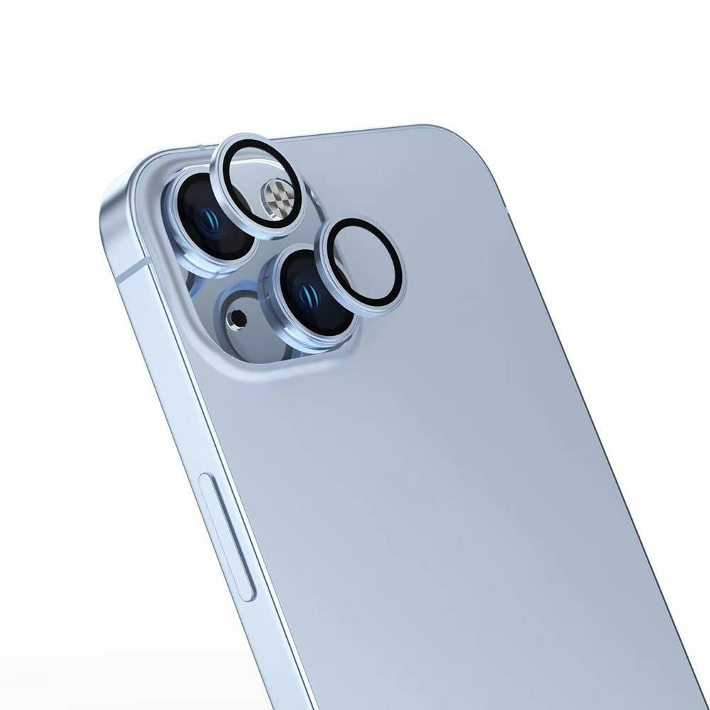 Apple iPhone 16 Zore Safir CL-15 Parmak İzi Bırakmayan Anti-Reflective Kamera Lens Koruyucu