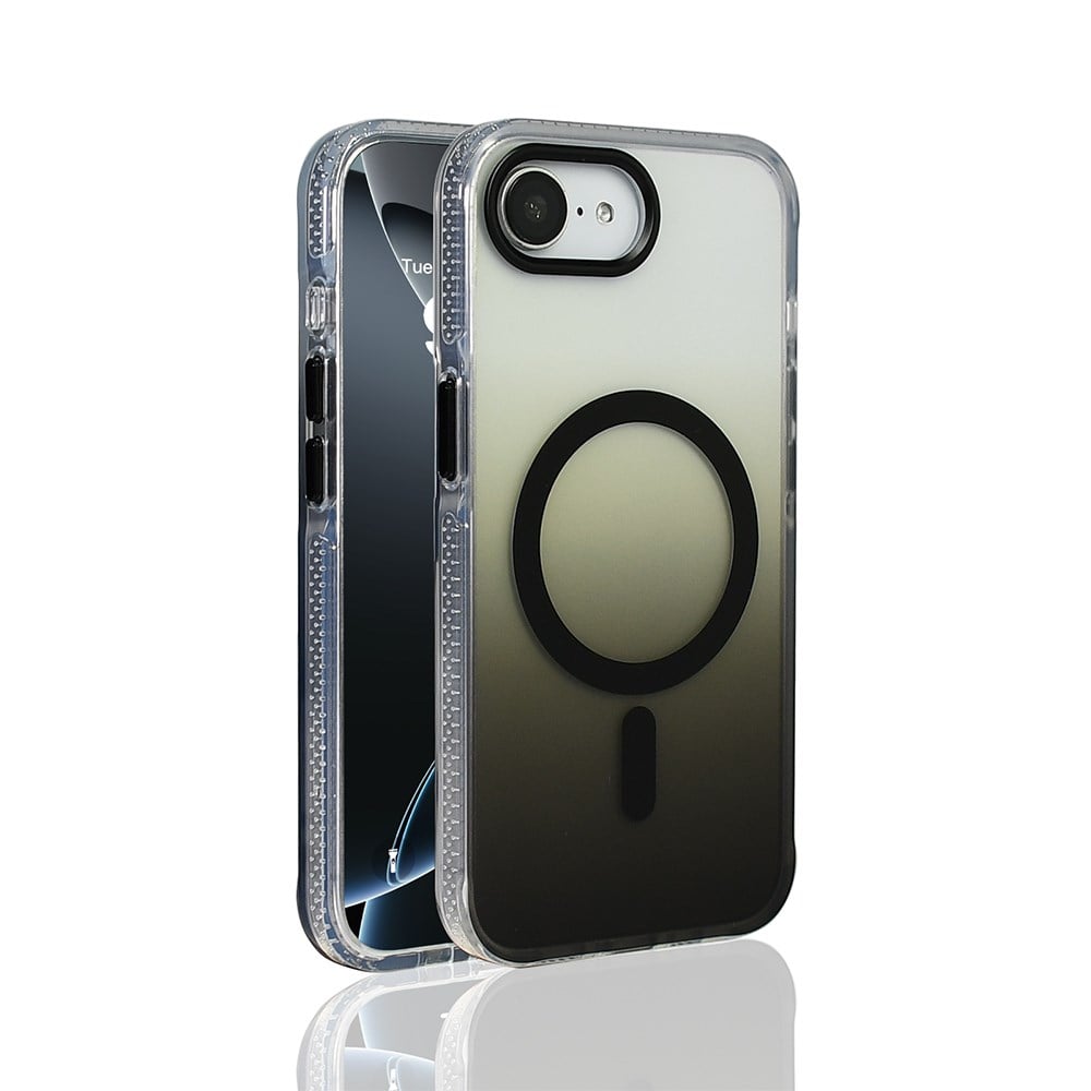 Apple iPhone 16E Kılıf M-safe Şarj Özellikli Transparan Renk Geçişli Zore Toros Kapak