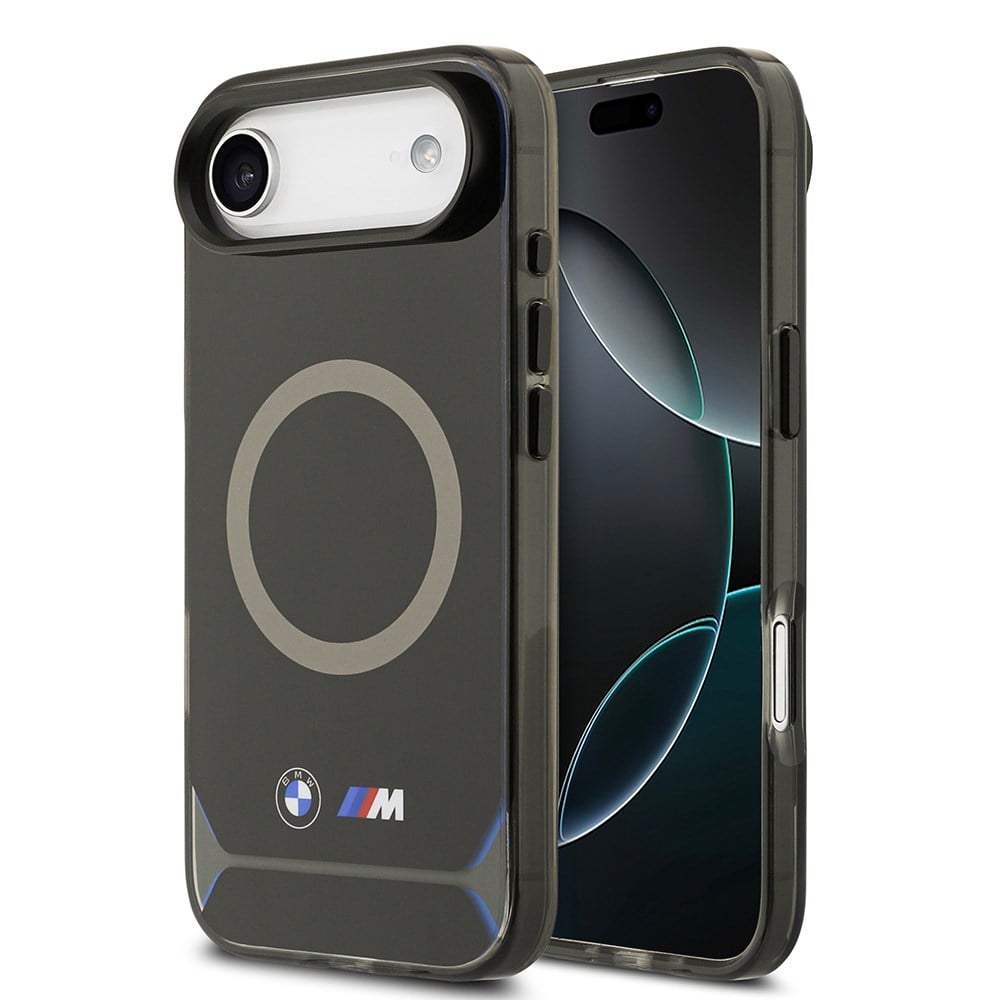 Apple iPhone 17 Air Kılıf BMW Orjinal Lisanslı M-safe Şarj Özellikli Metal Buton Tasarımlı IML Baskılı M Dizayn Kapak