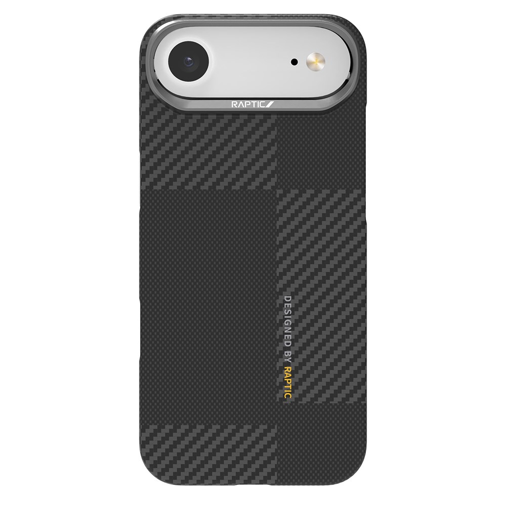 Apple iPhone 17 Air Kılıf M-safe Şarj Özellikli 600D Metal Kamera Çerçeveli Raptic Aramid Fiber Geotik Serisi Kapak