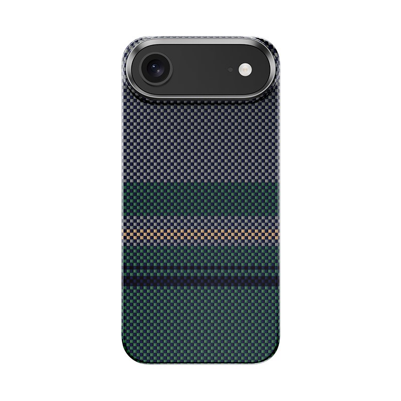 Apple iPhone 17 Air Kılıf M-safe Şarj Özellikli Karbon Fiber Tasarımlı Benks Aurora ArmorAir Kevlar Kapak