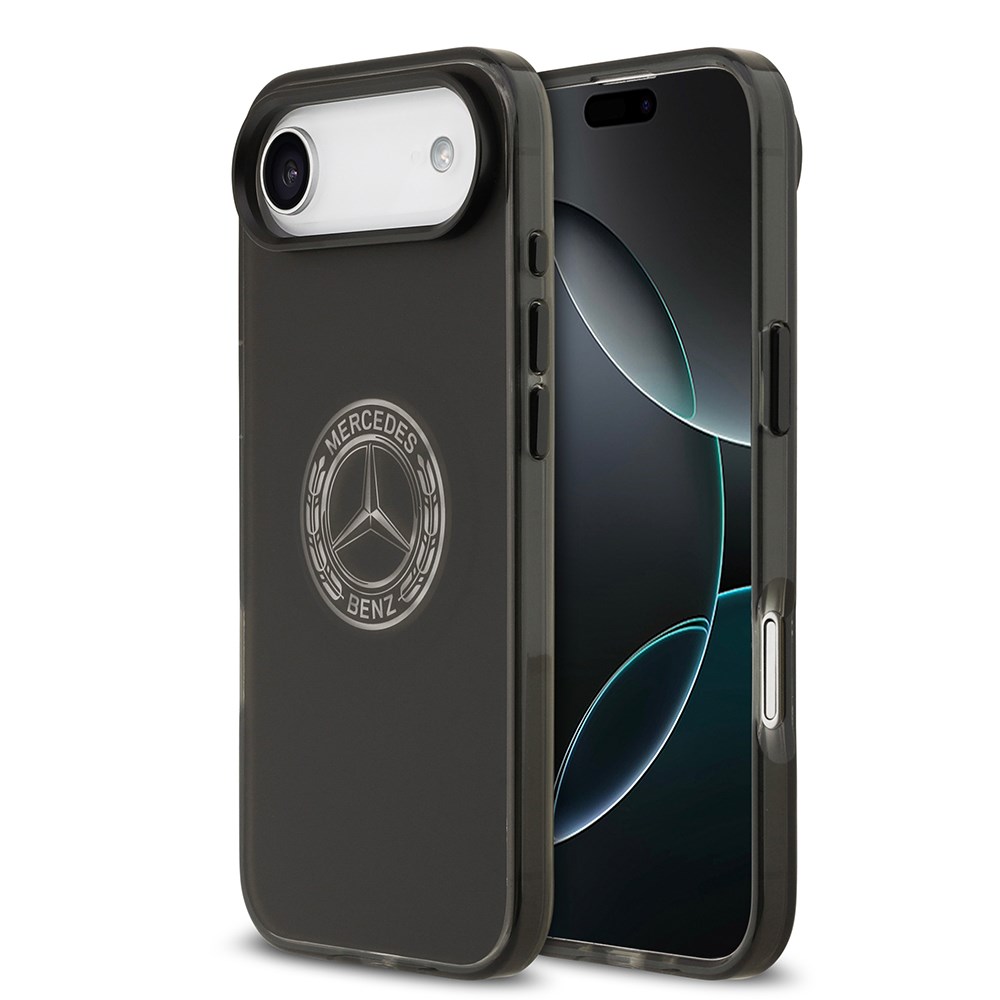 Apple iPhone 17 Air Kılıf Mercedes Benz Orjinal Lisanslı M-safe Şarj Özellikli Buzlu PC Nostaljik Yıldız Dizayn Kapak
