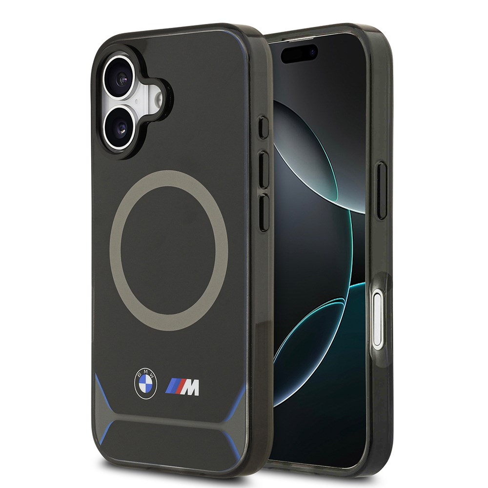 Apple iPhone 17 Kılıf BMW Orjinal Lisanslı M-safe Şarj Özellikli Metal Buton Tasarımlı IML Baskılı M Dizayn Kapak