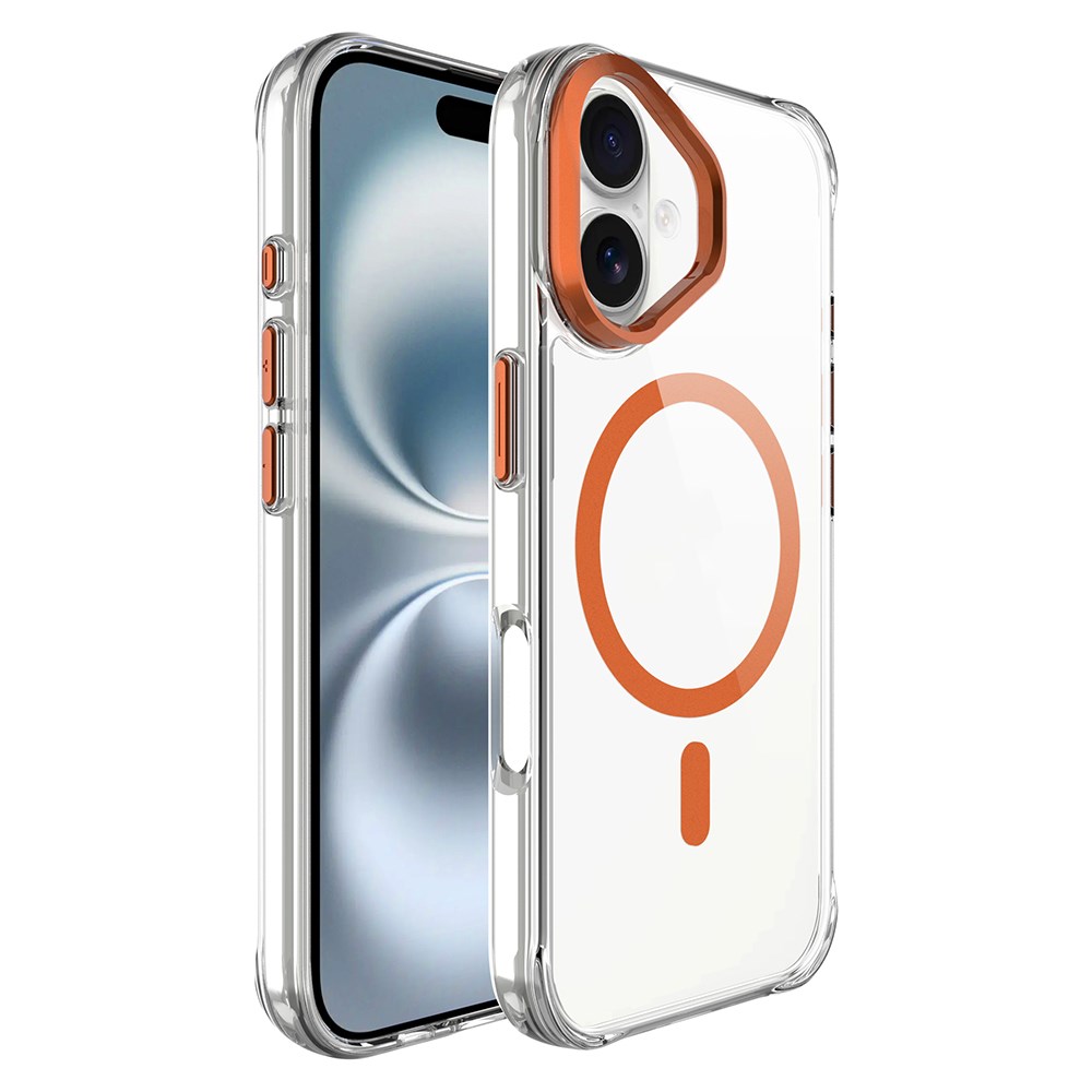 Apple iPhone 17 Kılıf M-safe Şarj Özellikli Airbagli Kamera Standlı Zore Azor Kapak