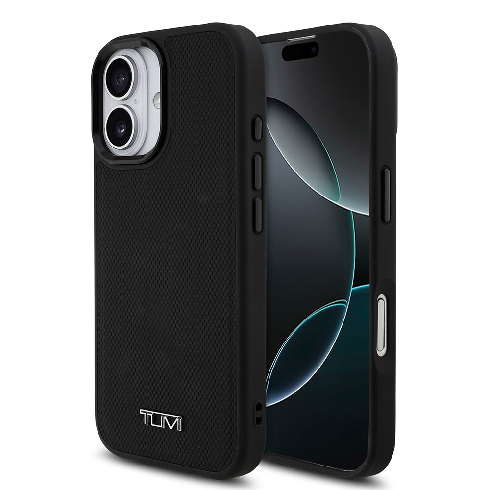 Apple iPhone 17 Kılıf TUMI M-safe Şarj Özellikli Deri Noktalı Dizayn Kapak