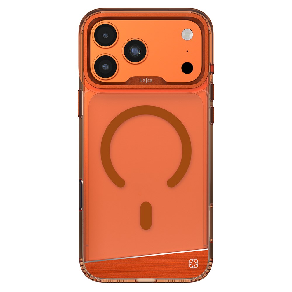 Apple iPhone 17 Pro Kılıf M-safe Şarj Özellikli Airbag Tasarımlı O-Ring Şeffaf Kajsa Trans Alüminyum Shield Serisi Kapak