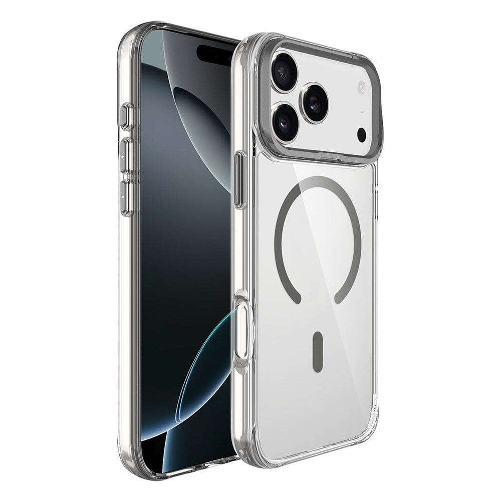 Apple iPhone 17 Pro Kılıf M-safe Şarj Özellikli Airbagli Kamera Standlı Zore Azor Kapak