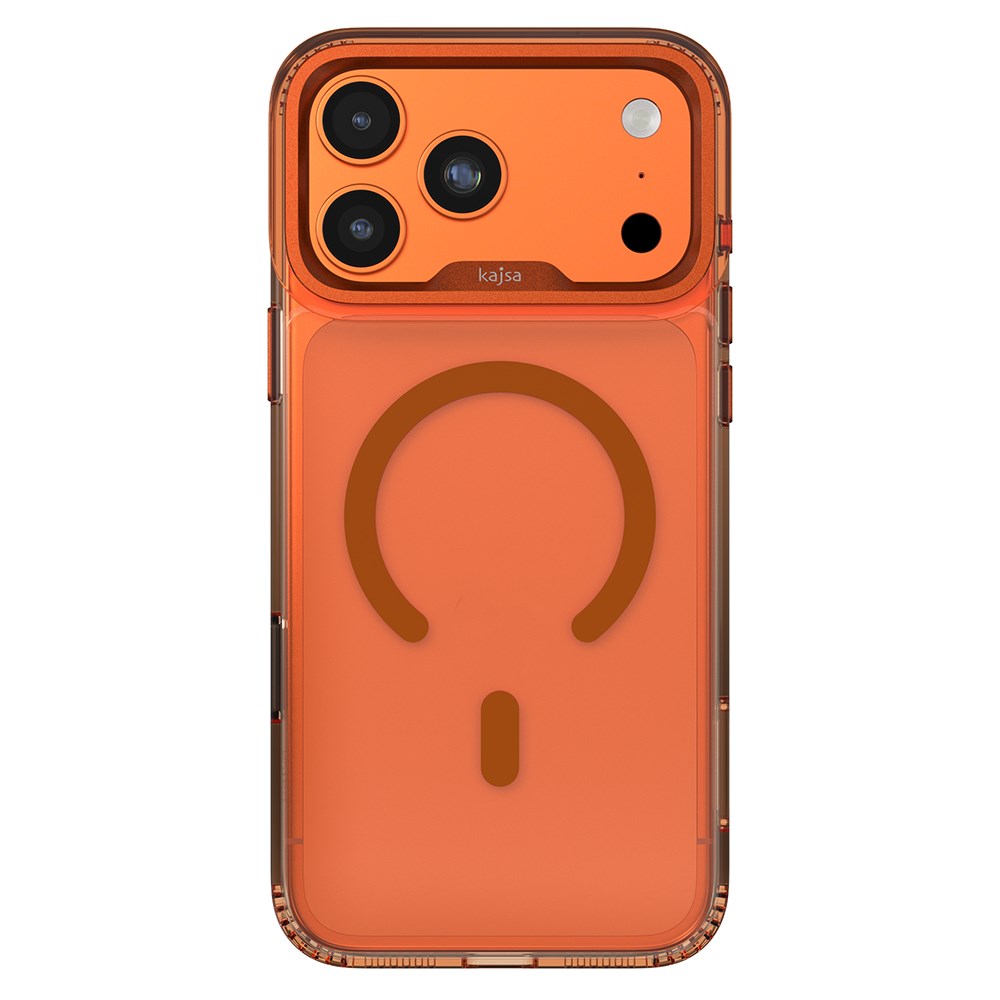 Apple iPhone 17 Pro Kılıf M-safe Şarj Özellikli Airbag Tasarımlı O-Ring Şeffaf Kajsa Trans Shield Serisi Kapak