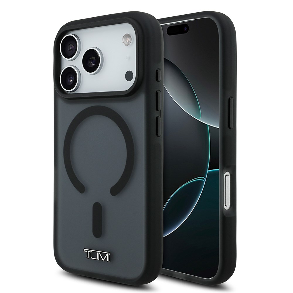 Apple iPhone 17 Pro Kılıf TUMI Orjinal Lisanslı M-safe Şarj Özellikli Buzlu Transparan Kapak