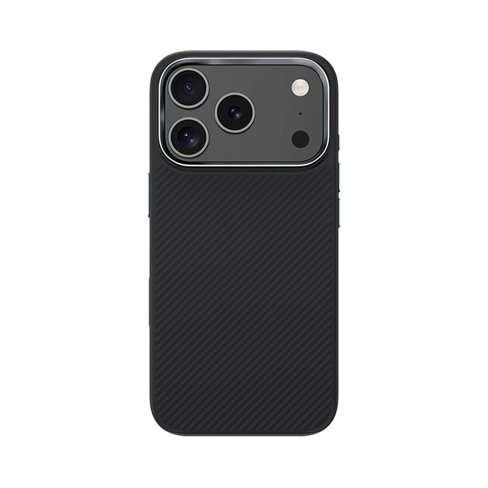 Apple iPhone 17 Pro Max Kılıf Karbon Fiber M-safe Şarj Özellikli Benks Hybrid ArmorPro 600D Kevlar Kapak