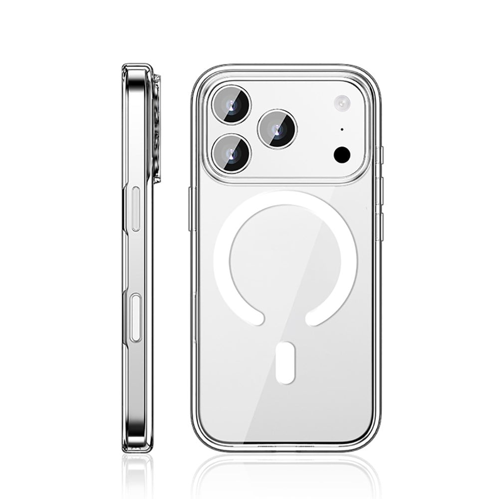 Apple iPhone 17 Pro Max Kılıf M-safe Şarj Özellikli Transparan Sert PC Wlons Pita Kapak