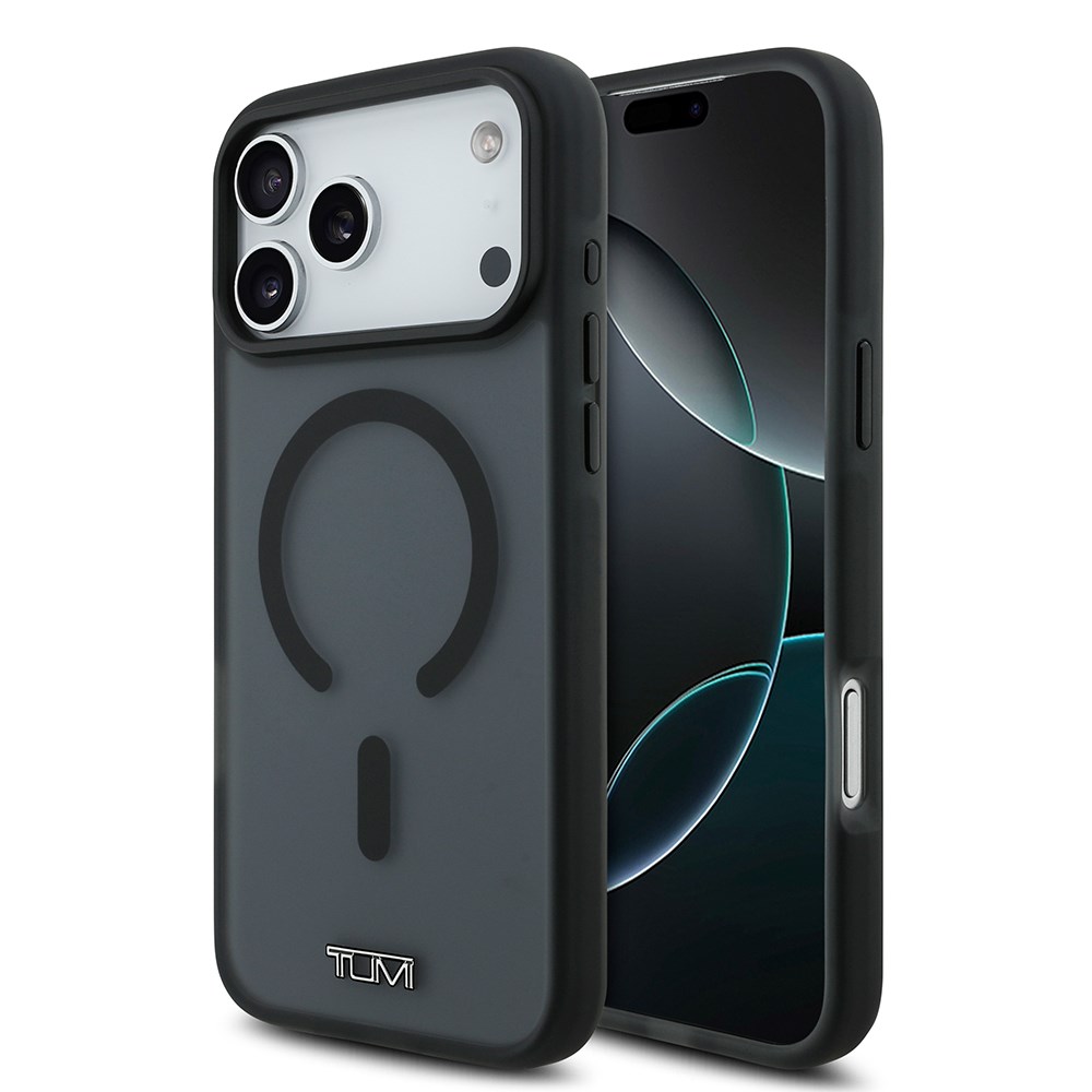 Apple iPhone 17 Pro Max Kılıf TUMI Orjinal Lisanslı M-safe Şarj Özellikli Buzlu Transparan Kapak