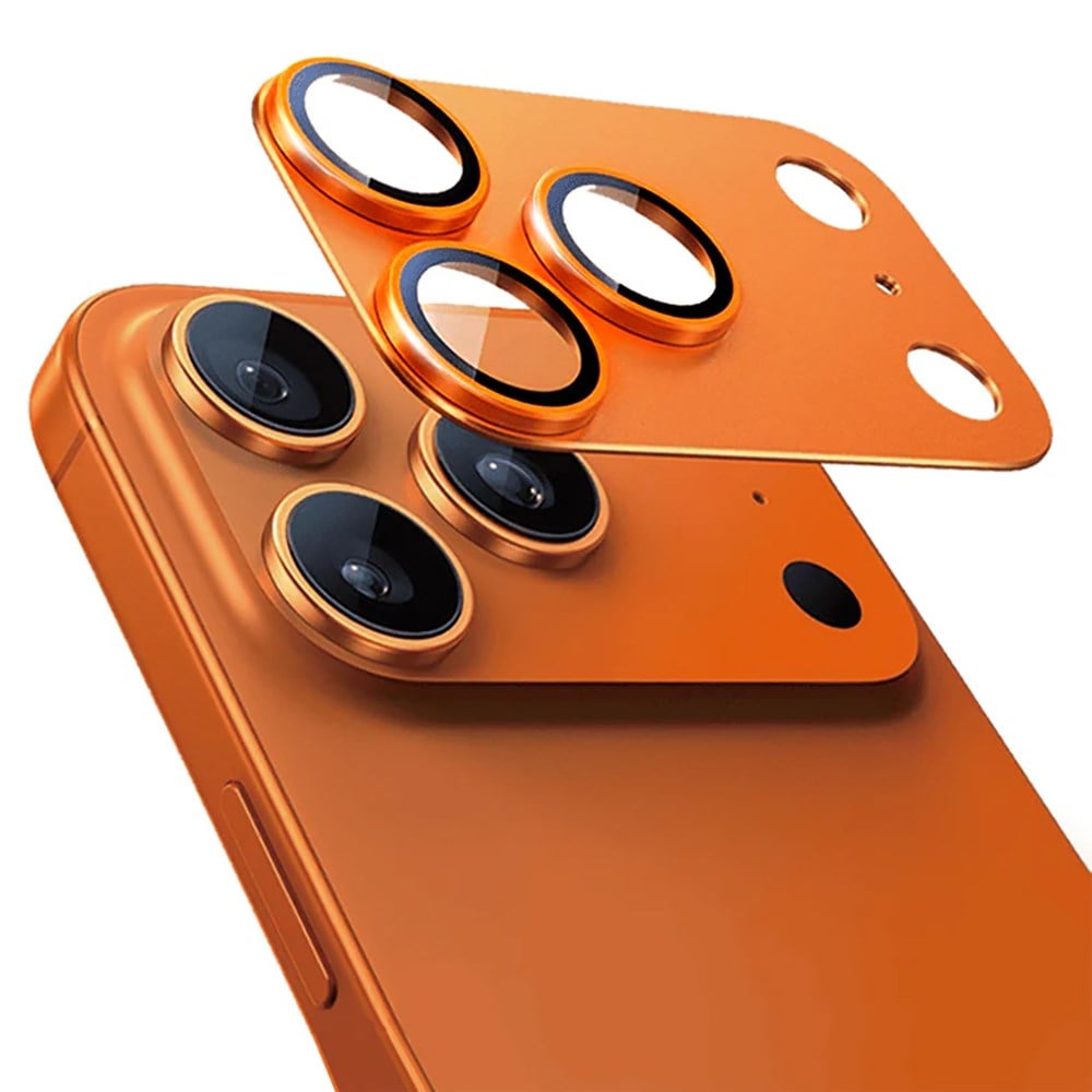 Apple iPhone 17 Pro Mohseven Alüminyum Kaplamalı Safir Anti Reflective Kamera Lens Koruyucu