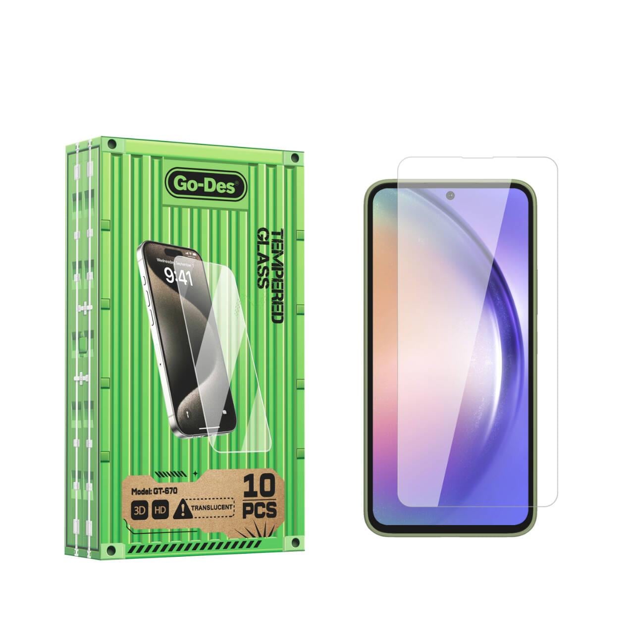 Galaxy A54 Go Des Parmak İzi Bırakmayan 9H Oleofobik Bom Glass Ekran Koruyucu