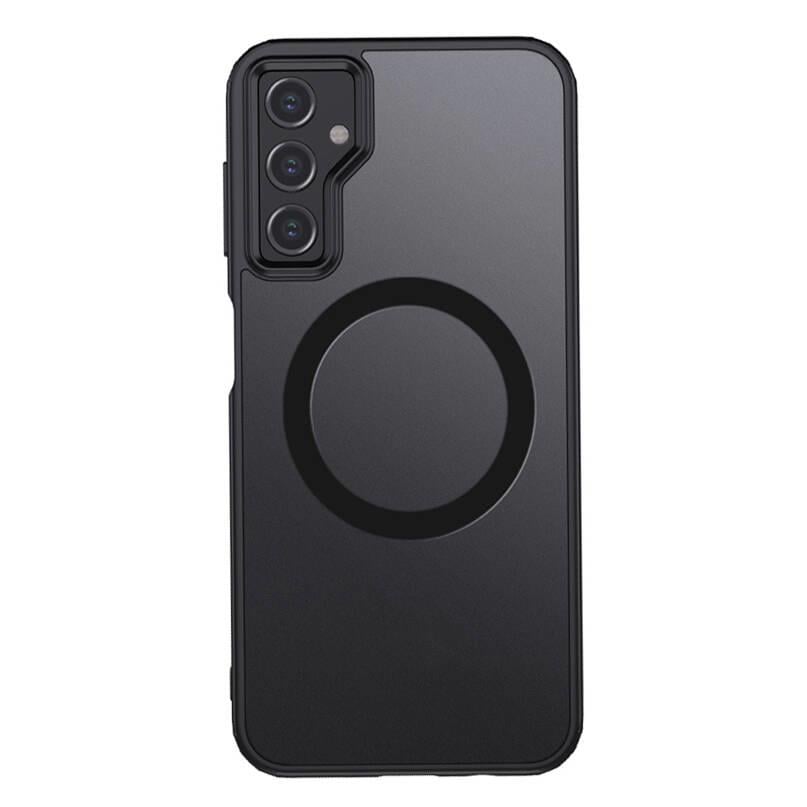 Galaxy S23 FE Kılıf Sert PC Arka Yüzey Wireless Şarj Özellikli Zore Flet M-safe Kapak