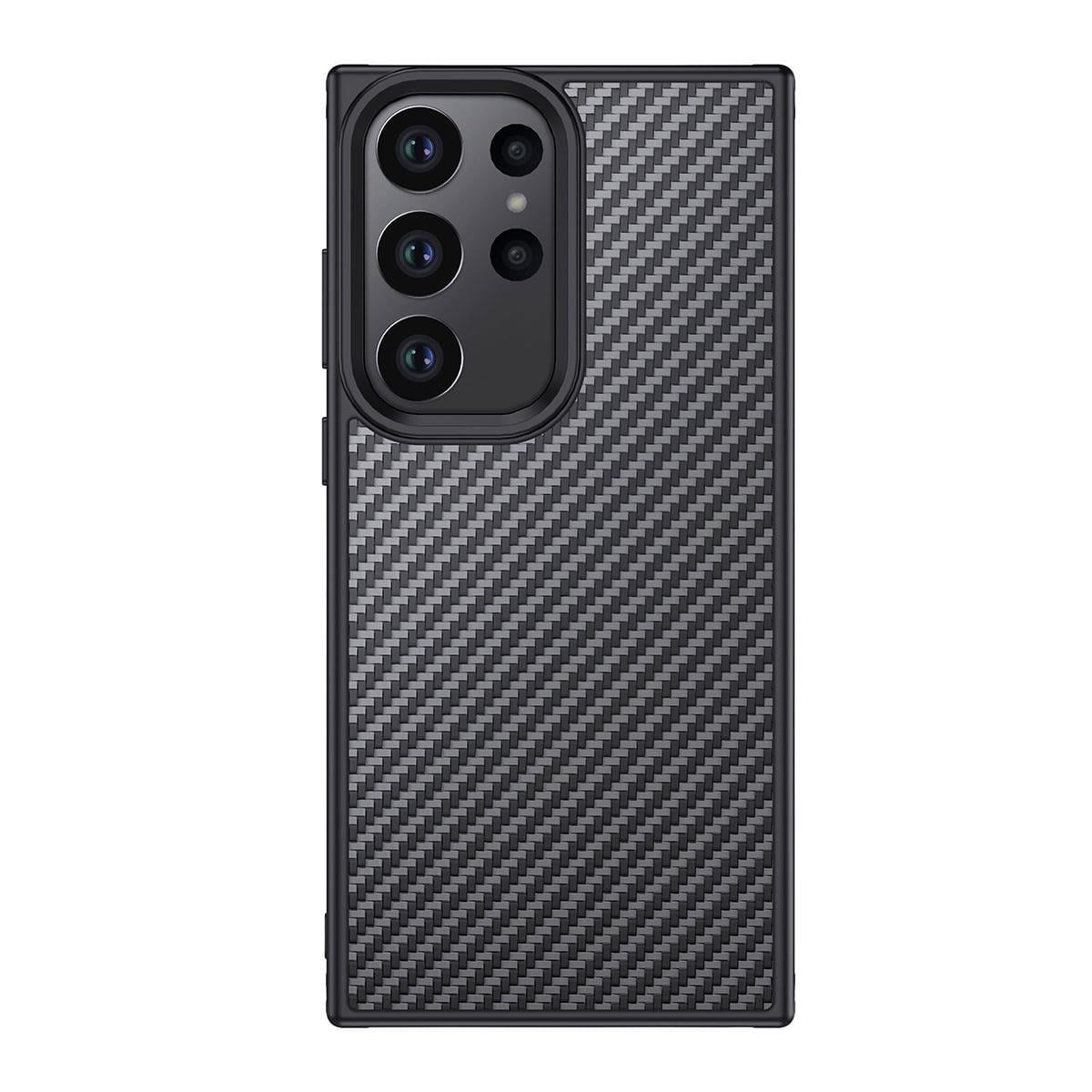Galaxy S23 Ultra Kılıf Aramid Karbon Fiber M-safe Özellikli Wlons Radison Kapak