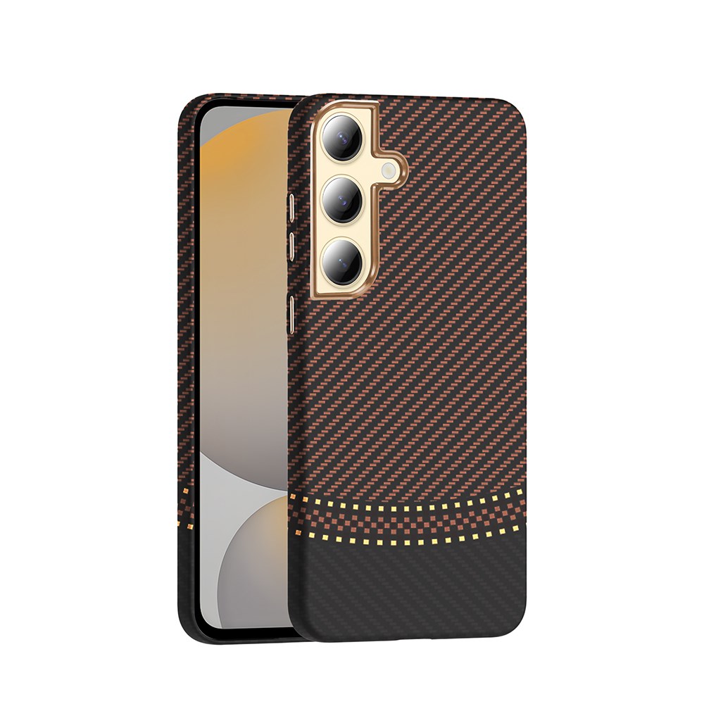 Galaxy S24 Plus Kılıf M-safe Şarj Özellikli Karbon Fiber Görünümlü Zore Gros Kapak