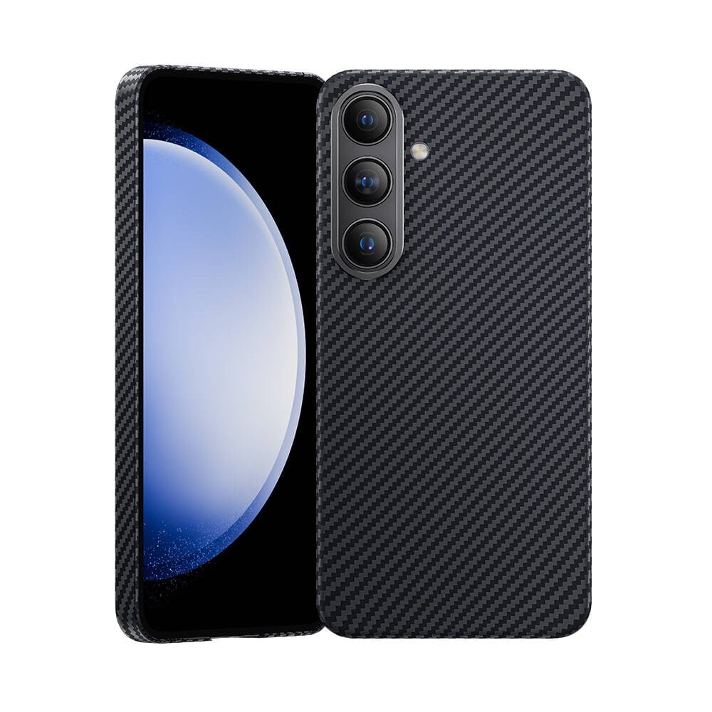 Galaxy S25 Kılıf M-safe Özellikli Karbon Fiber Benks Essential ArmorAir 600D Kevlar Kapak