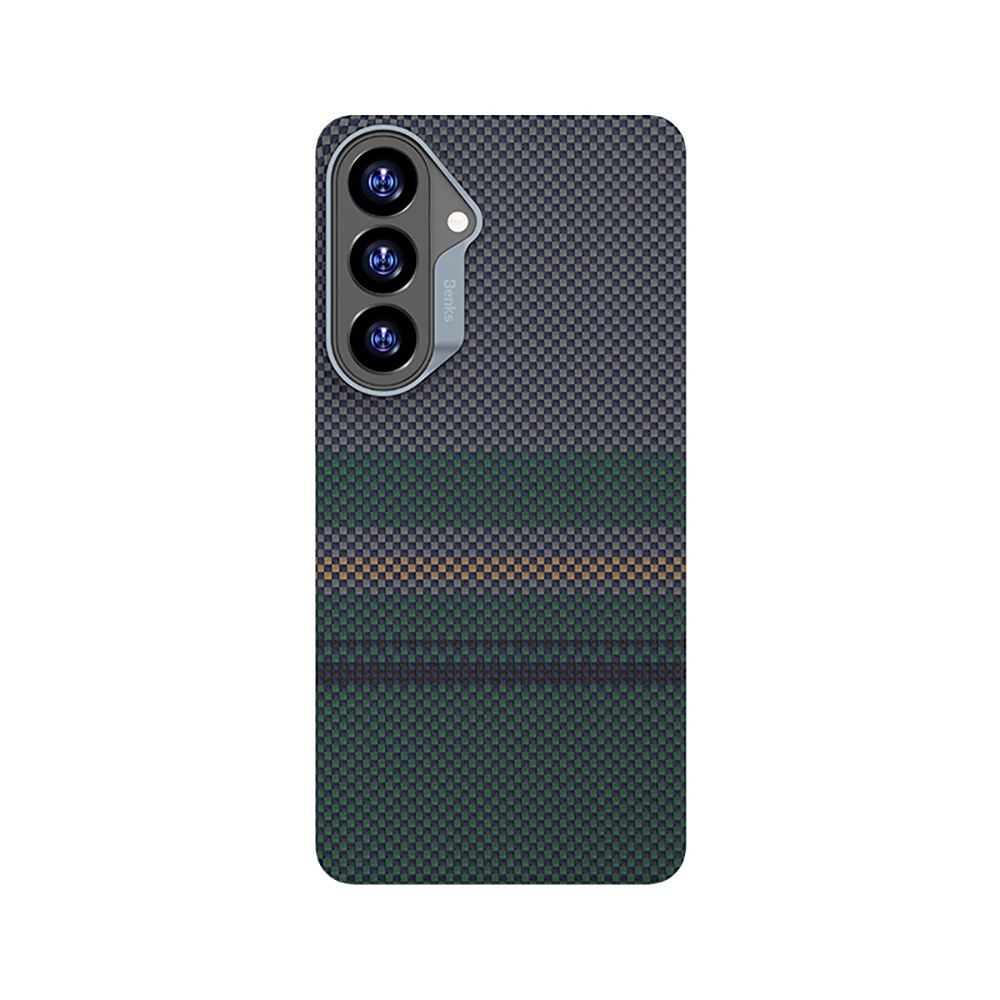 Galaxy S26 Plus Kılıf M-safe Şarj Özellikli Karbon Fiber Tasarımlı Benks Aurora ArmorAir Kevlar Kapak