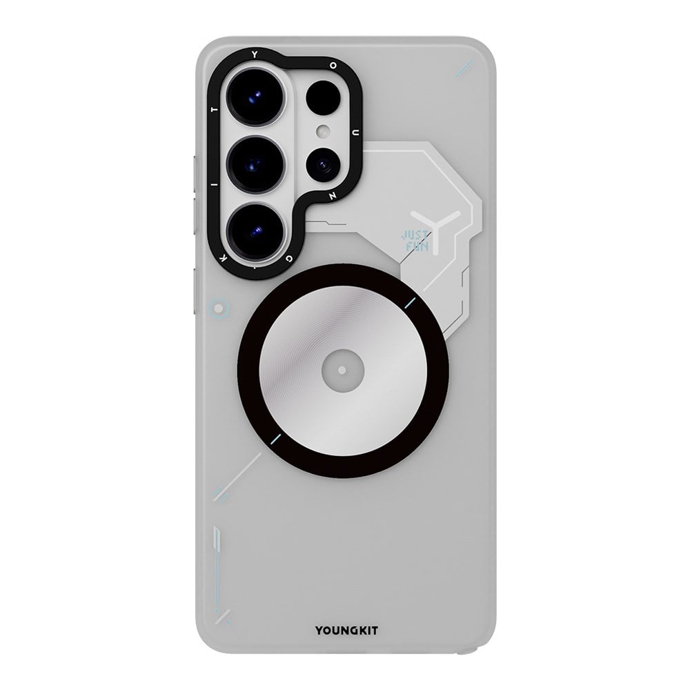 Galaxy S26 Ultra Kılıf M-safe Şarj Özellikli Disk Desenli Youngkit Disc Battle Kapak